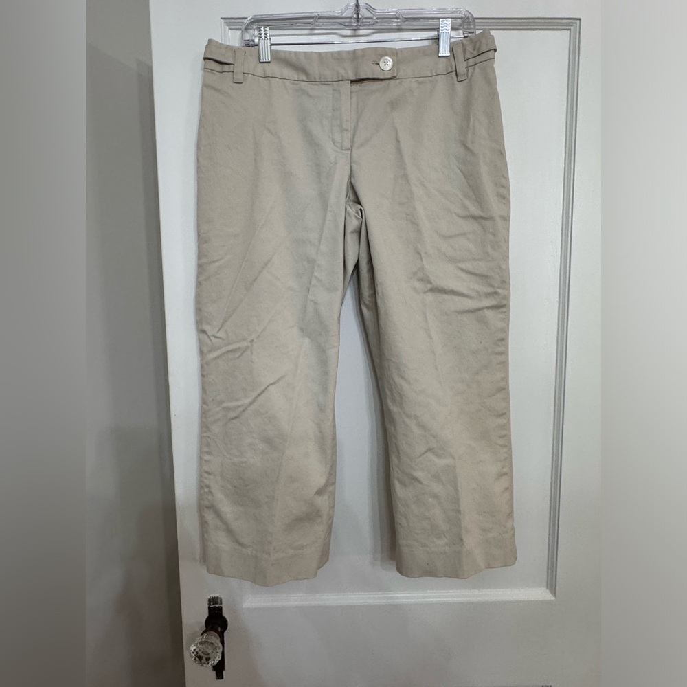 Ann Taylor petit capri khaki pants 12p
